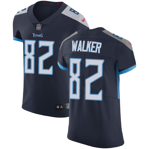 Nike Titans #82 Delanie Walker Navy Blue Alternate Men's Stitched NFL Vapor Untouchable Elite Jersey